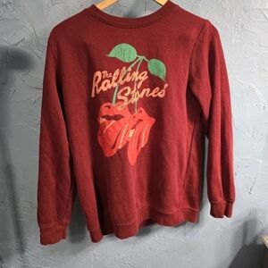 The Rolling Stones Burgundy Sweatshirt Sz M